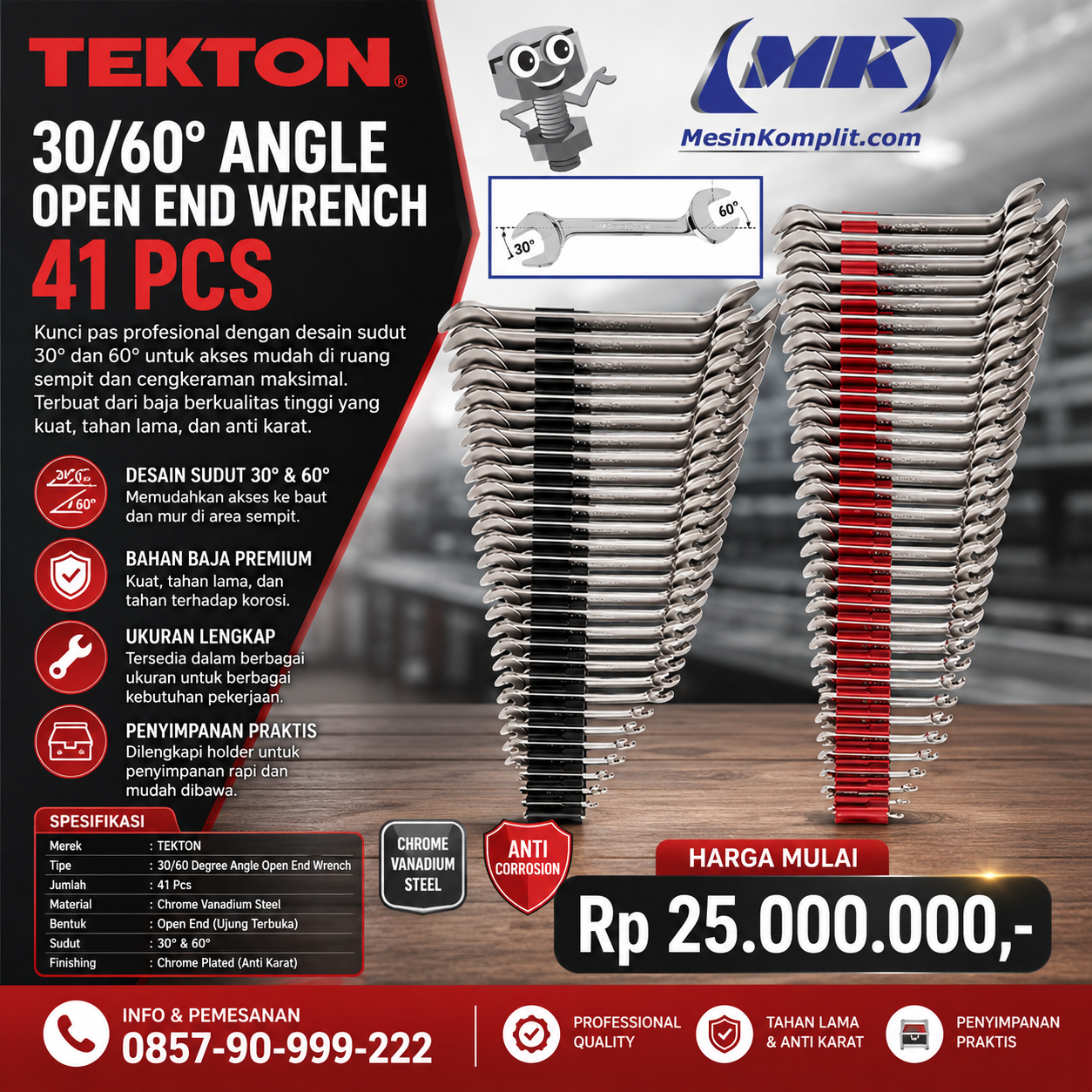 Kunci Pas 30/60 Dera...